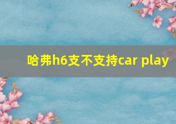 哈弗h6支不支持car play